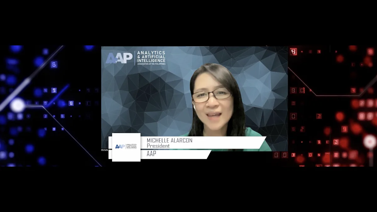 Michelle Alarcon, President, Analytics and Artificial Intelligence Association of the Philippines (AAP)